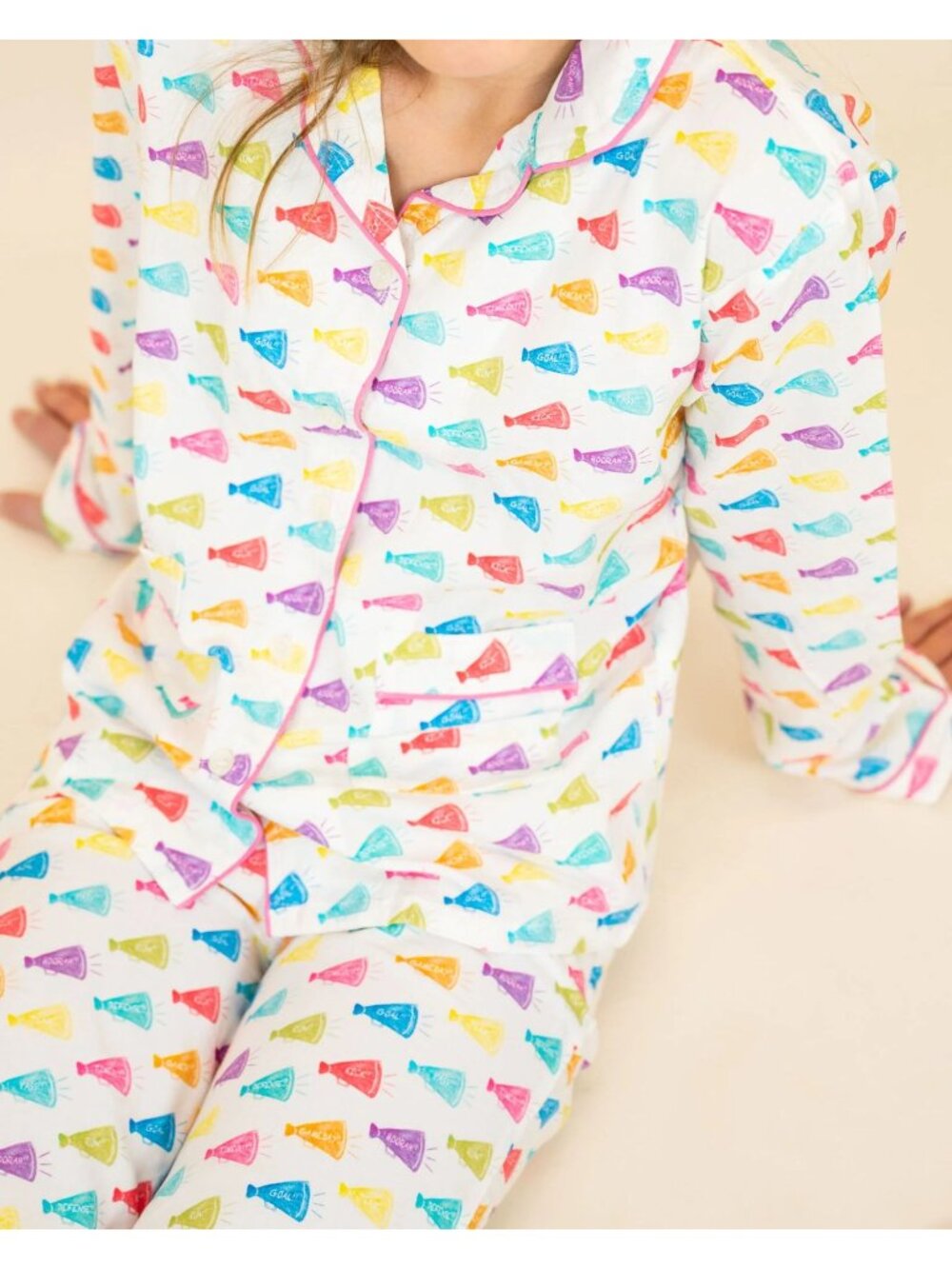 Smockingbird Victory Football Cheer Pajamas, Size 10